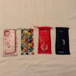 Loopy Cases - iPhone 14 Pro Max - Pink, Navy, Seaside Stamps, Colorful Mickeys